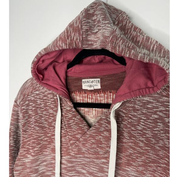 Hang Ten California Women's Surfer Beach Textured Hoodie, Red/White, Size MEDIUM - Picture 2 of 6